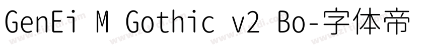 GenEi M Gothic v2 Bo字体转换